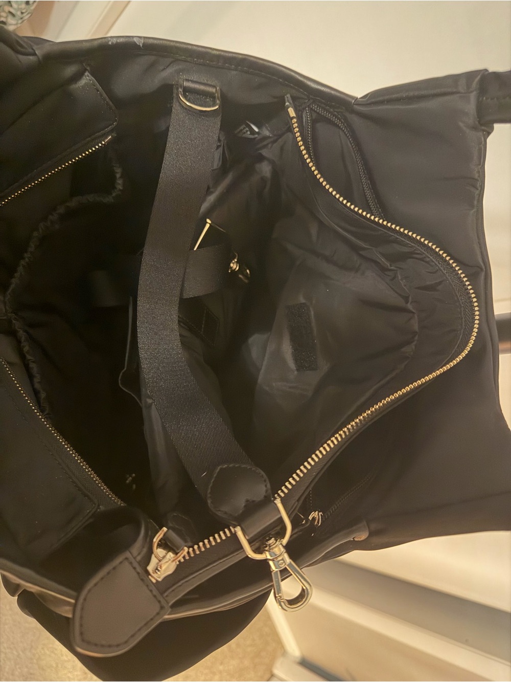 kate spade Black Nylon Tote Diaper Bag with Changing Pad - Picture 4 of 5